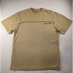 Sovereign State Cream Neutral 100% Cotton Unisex New York T‎ Shirt Mens Large